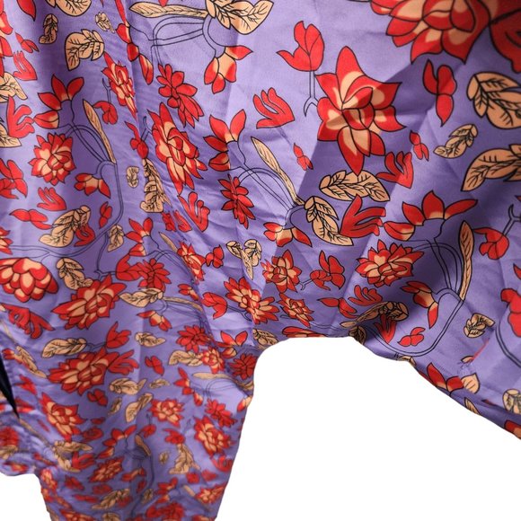 Womens Tunic‎ Open Front Floral Print Polyester - Picture 6 of 9